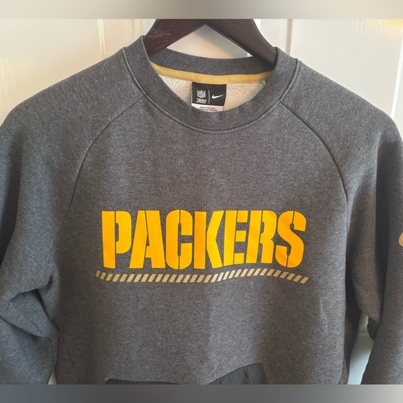 Nike Other - Nike Green Bay Packers Crewneck Sweatshirt Men’s Medium Gray NFL Pullover